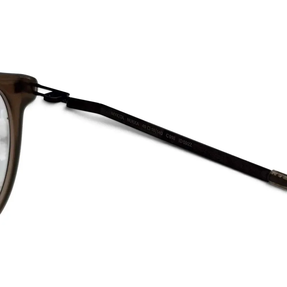 MYKITA Nukka C918 Taupe Round Eyeglass Frames 49-18-140 - NWOB $639